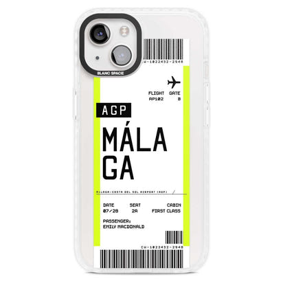 Personalised Málaga Boarding Pass