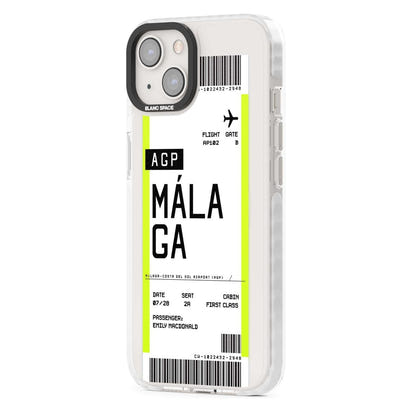 Personalised Málaga Boarding Pass