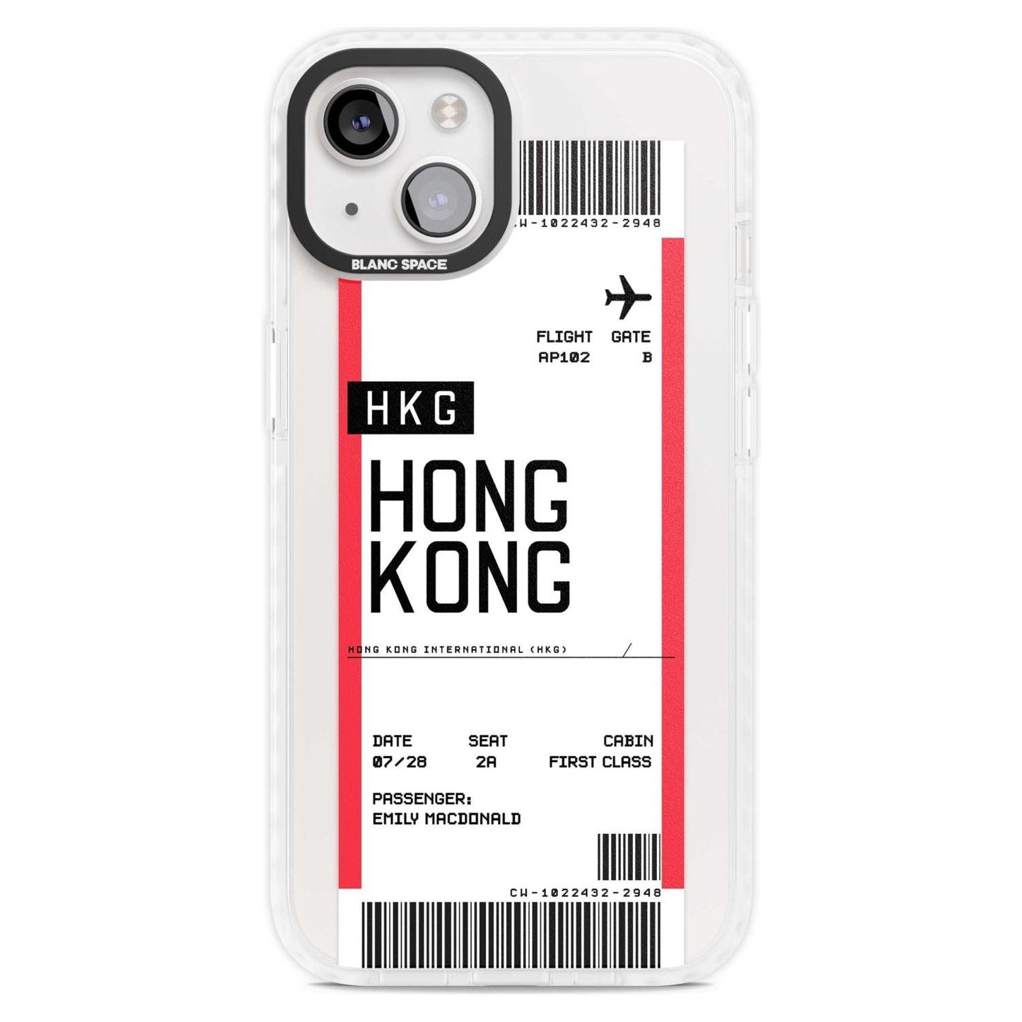 Personalised Hong Kong Boarding Pass