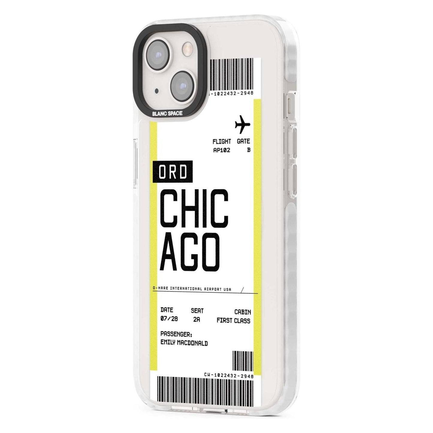 Personalised Chicago Boarding Pass