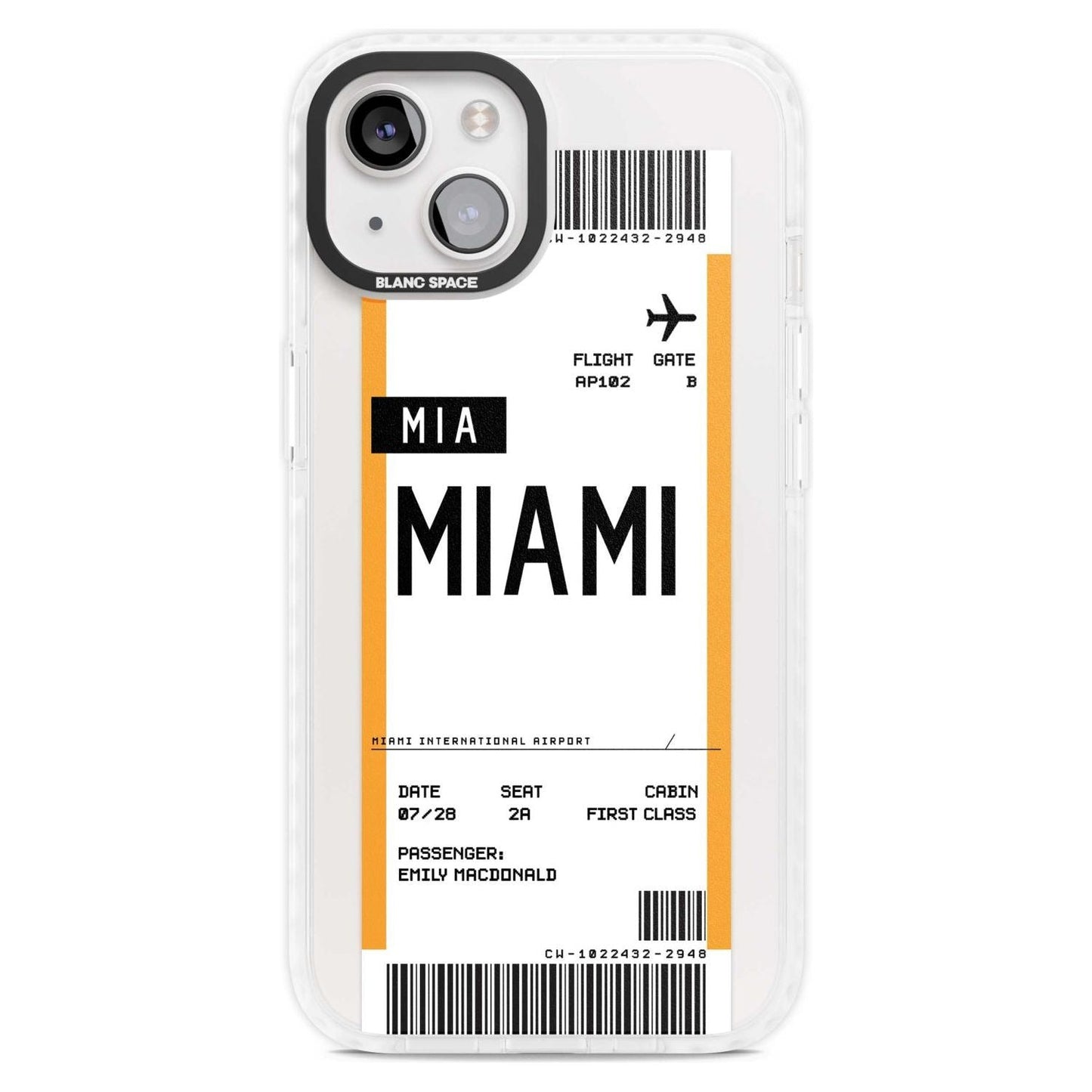 Personalised Miami Boarding Pass