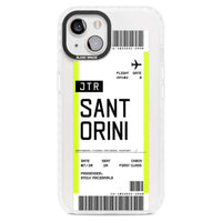 Personalisierte Bordkarte für Santorini