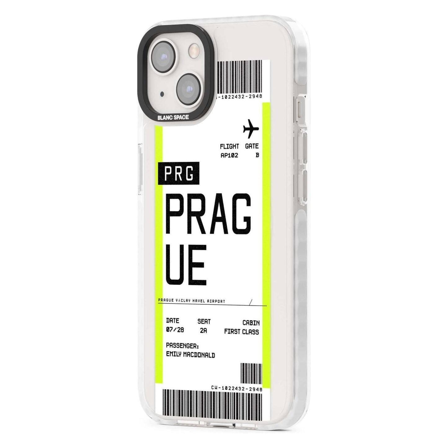 Personalised Prague Boarding Pass