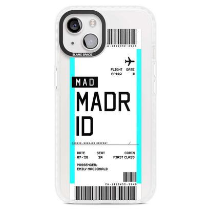 Personalised Madrid Boarding Pass