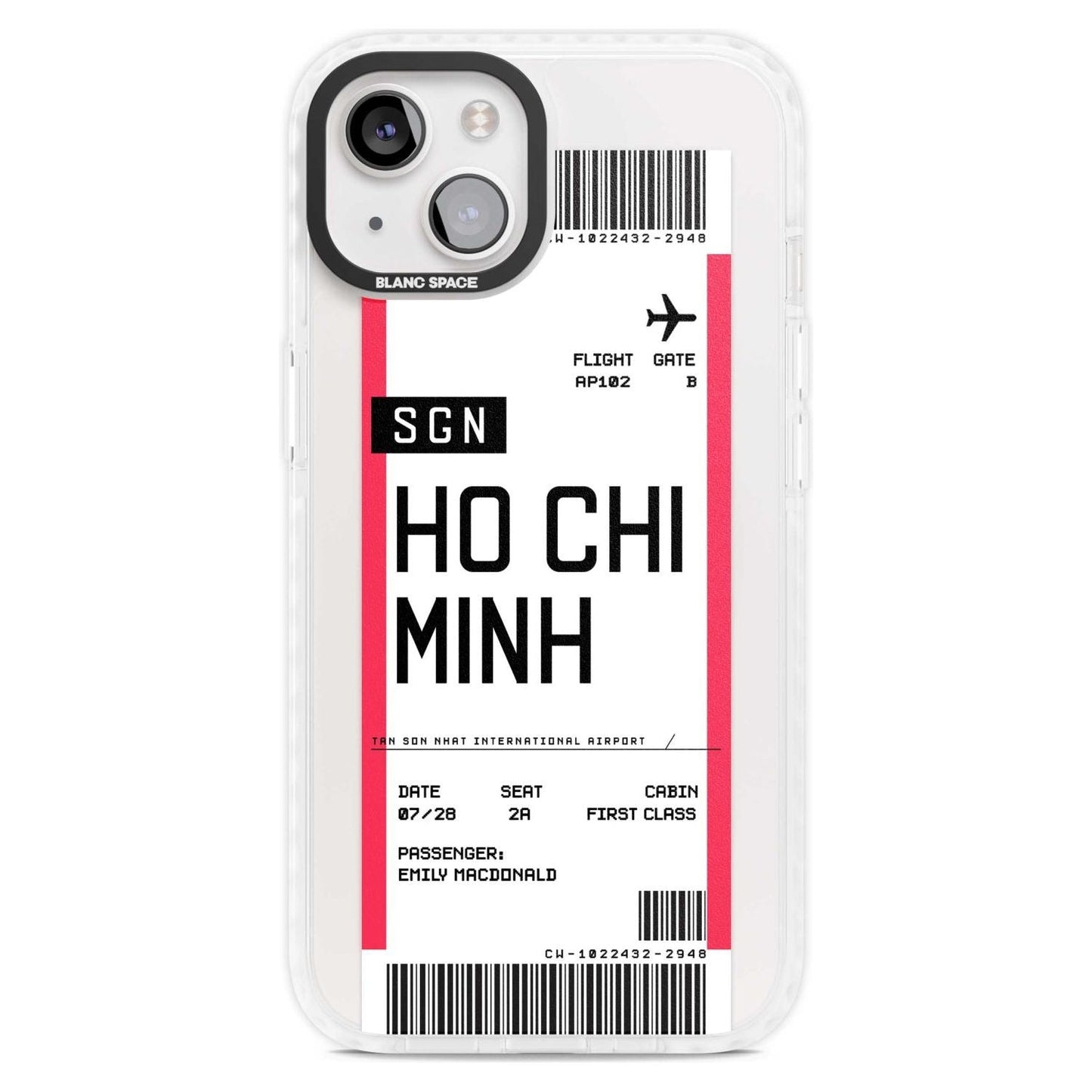 Personalised Ho Chi Minh Boarding Pass