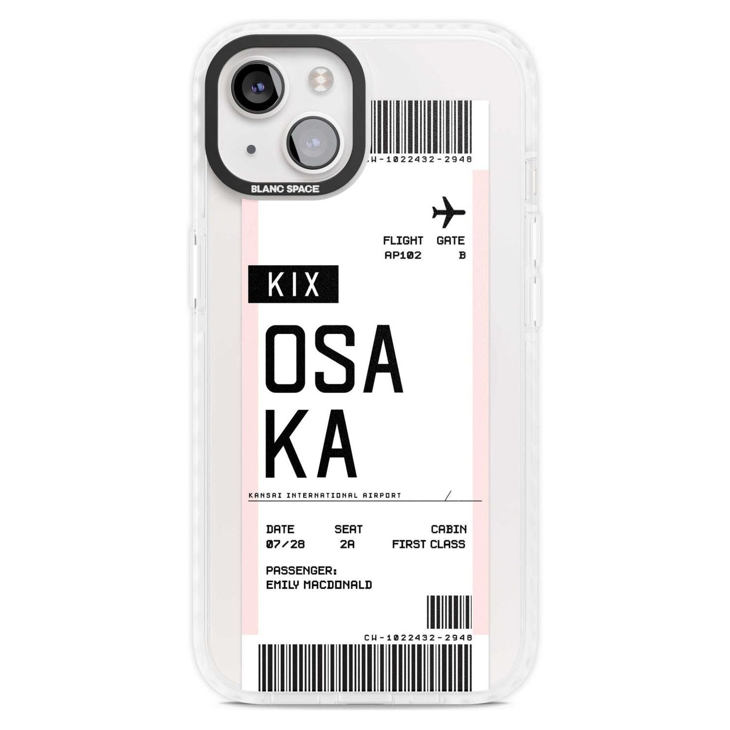 Personalised Osaka Boarding Pass