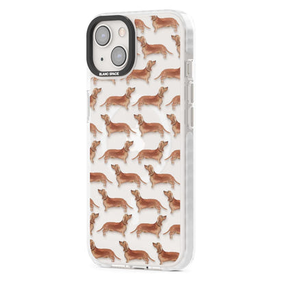 Dachshund Watercolor Dog Pattern