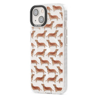 Dachshund Watercolor Dog Pattern