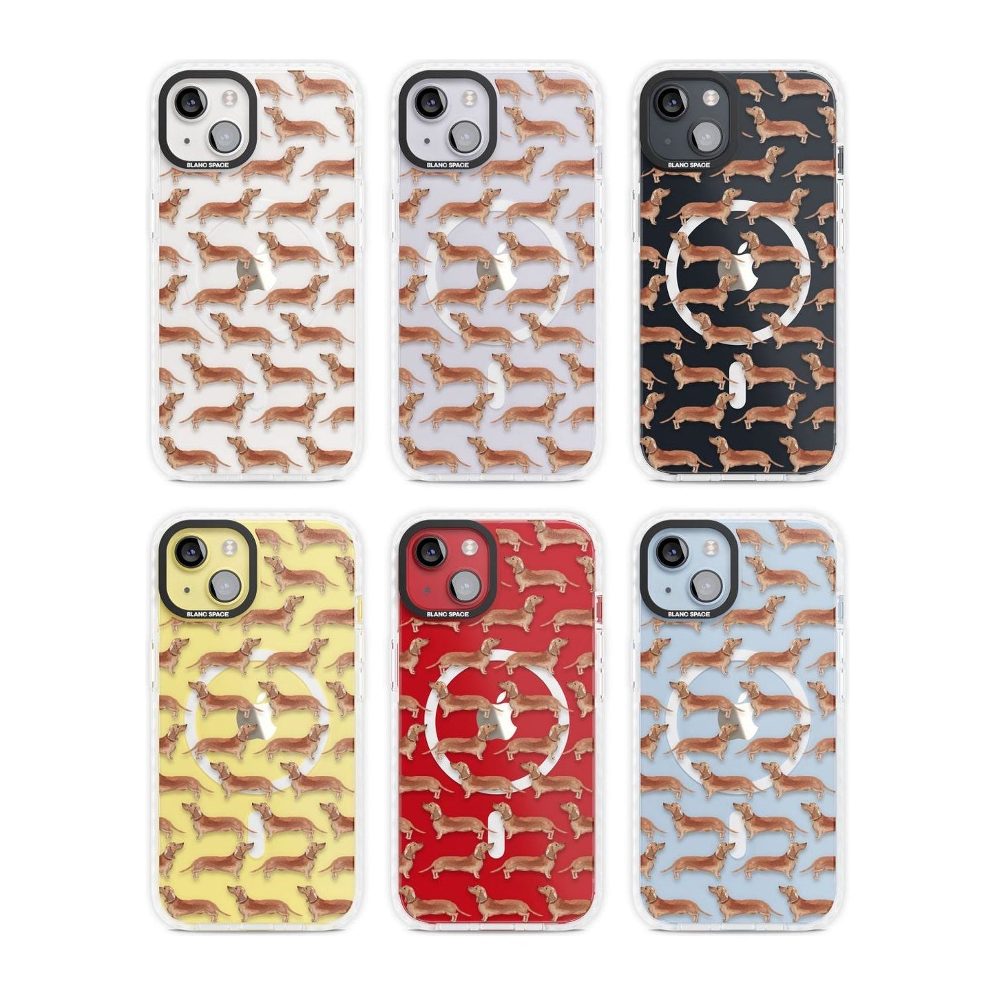 Dachshund Watercolor Dog Pattern