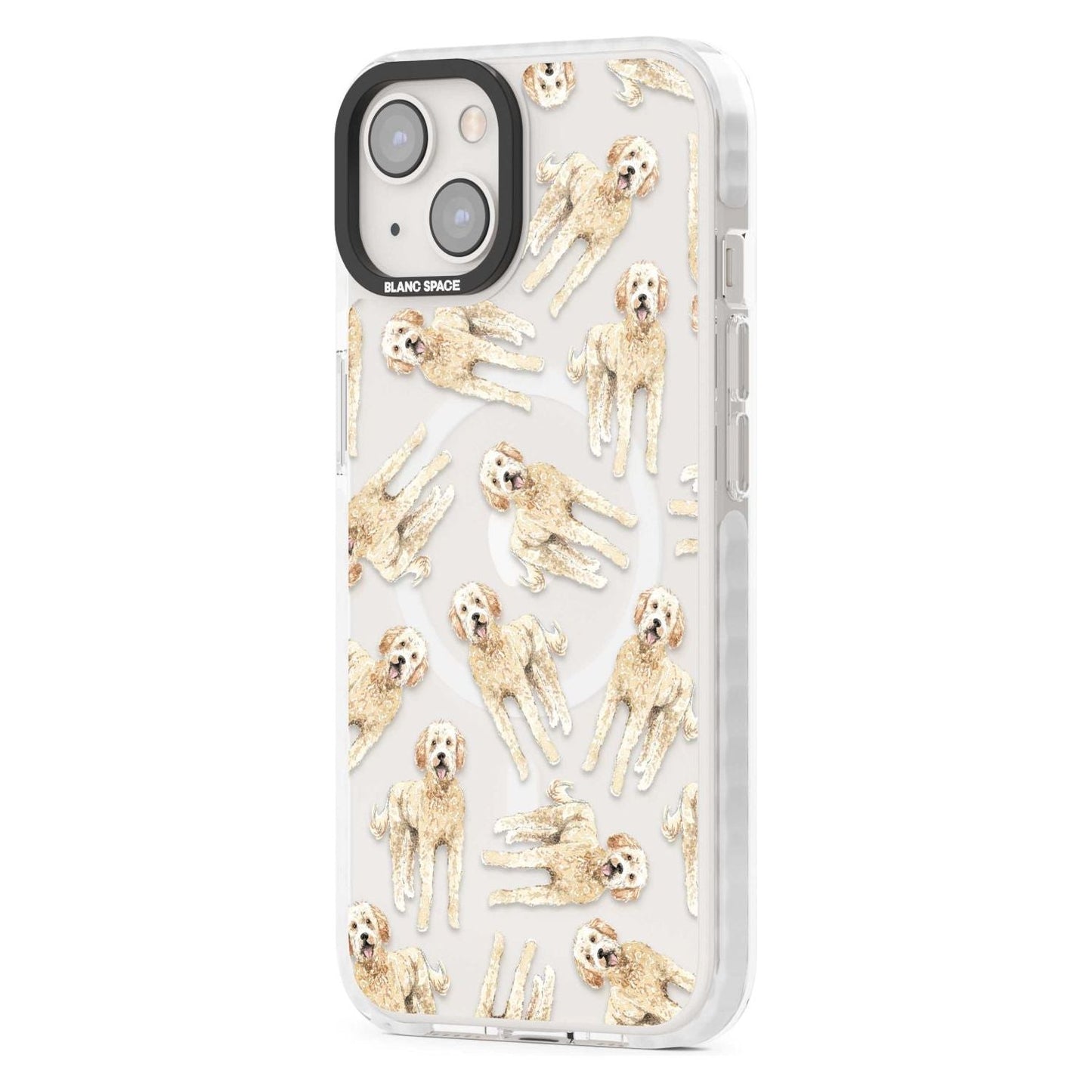 Goldendoodle Watercolour Dog Pattern