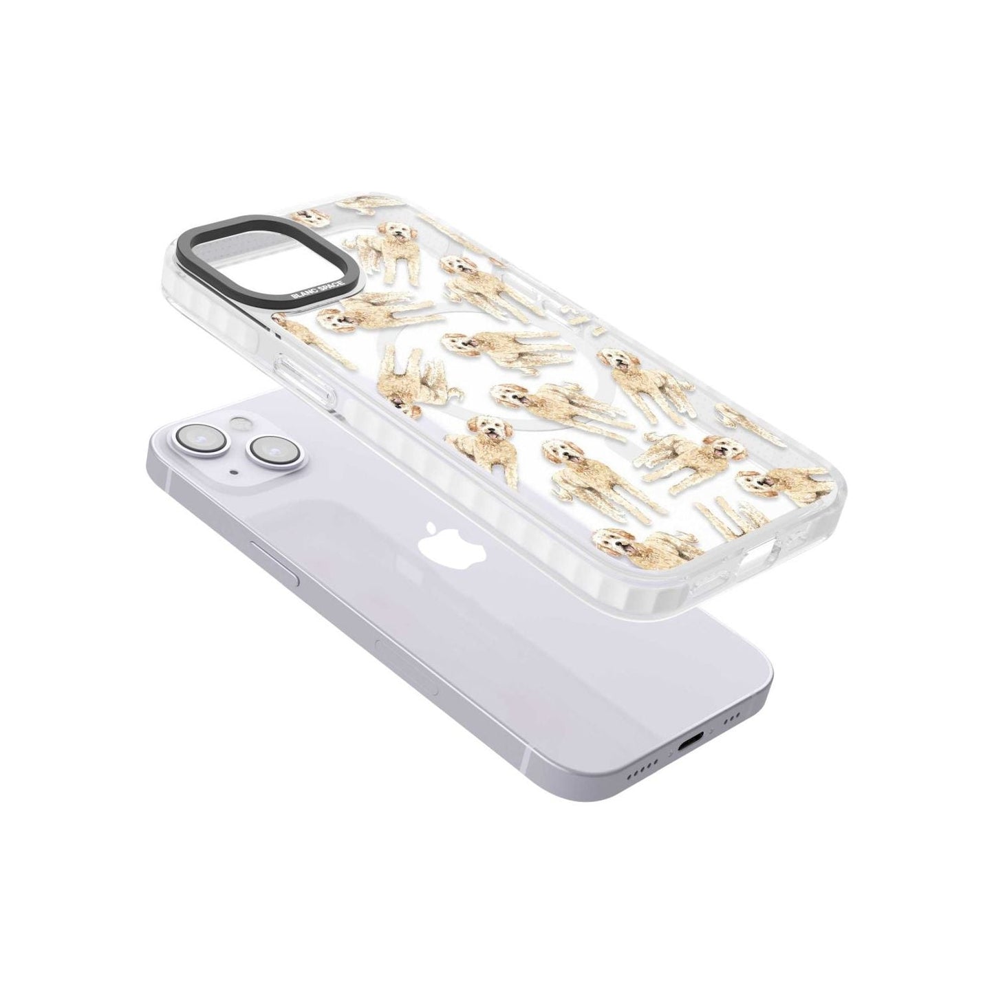 Goldendoodle Watercolour Dog Pattern