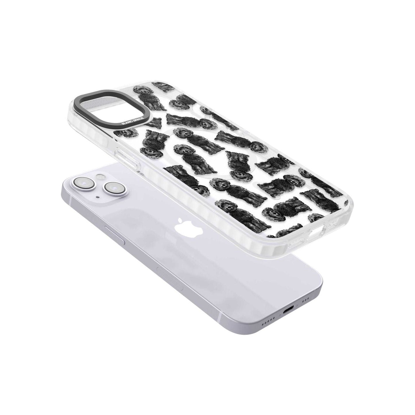 Black Cockapoo Watercolor