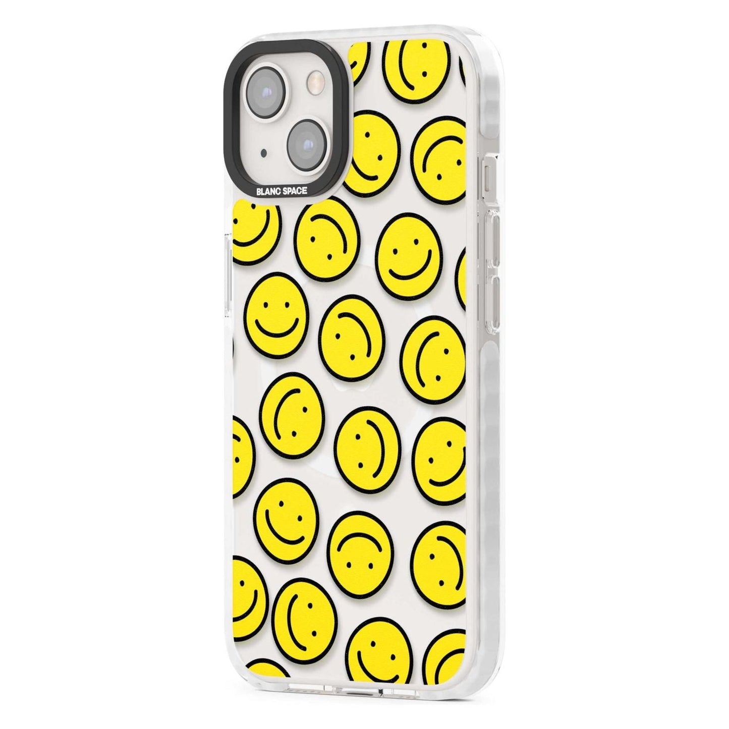 Motif de visage souriant