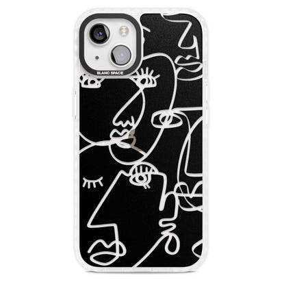 Abstract Line Art Clear Black