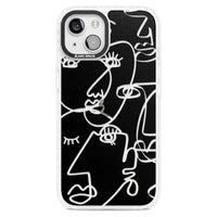 Abstract Line Art Clear Black