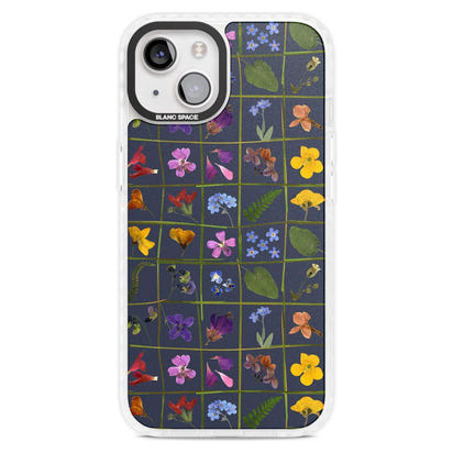 Grille de fleurs sauvages