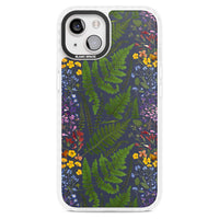 Busy Floral And Fern Design Navy