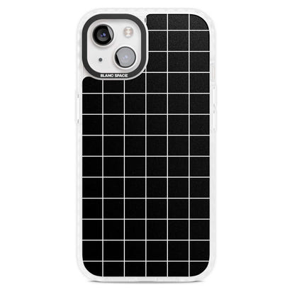 Minimalist Grid Pattern Black