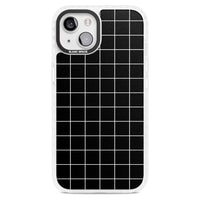 Minimalist Grid Pattern Black
