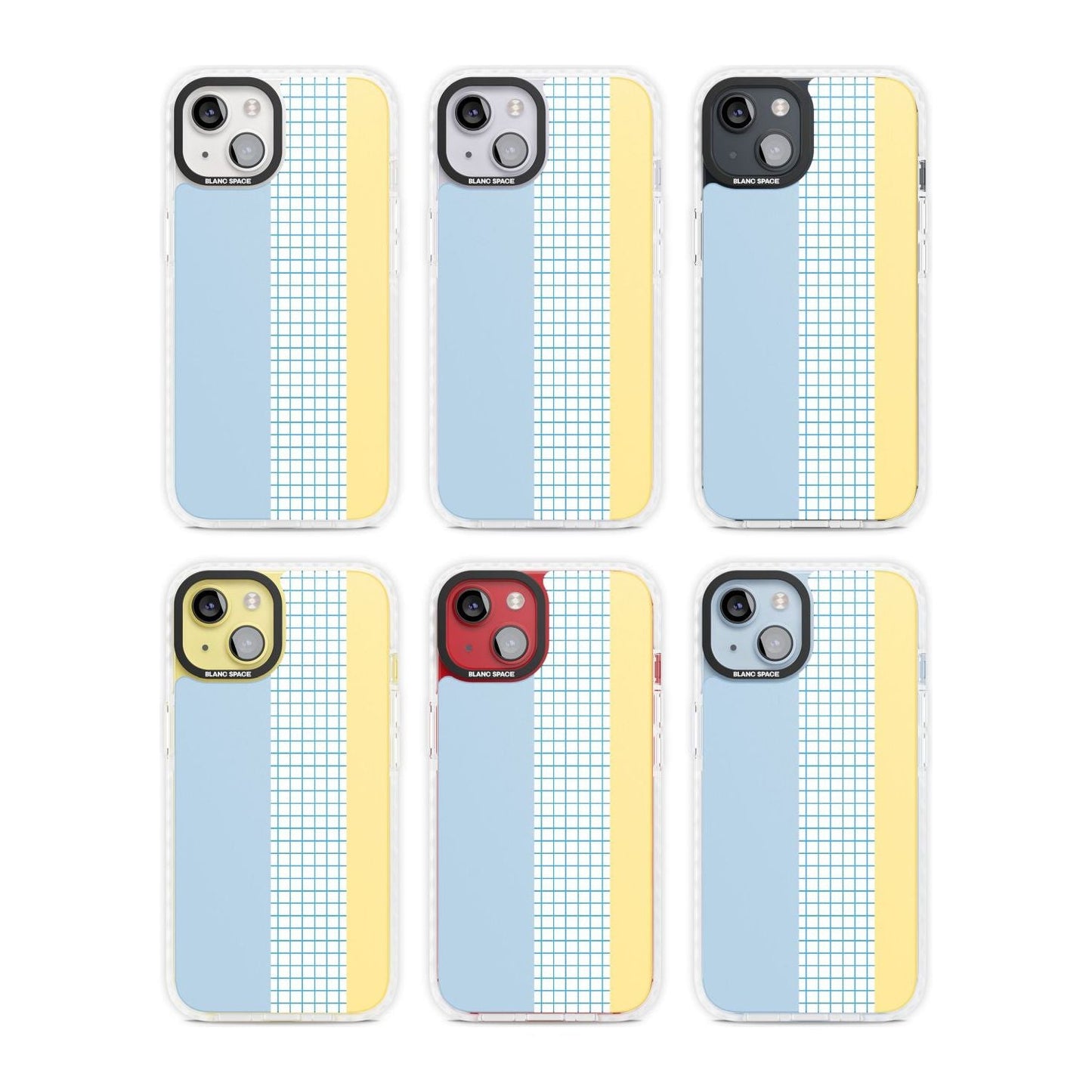 Abstract Grid Blue & Yellow