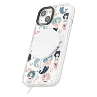 Pastellfarbene Meerjungfrauen