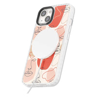 Abstract Face Line Art