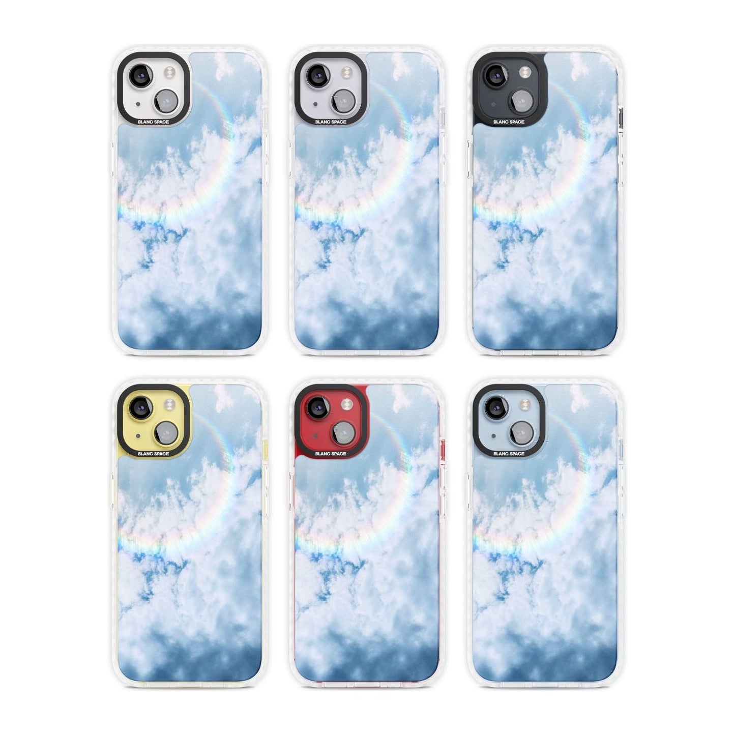 Pastellfarbener Regenbogenhimmel