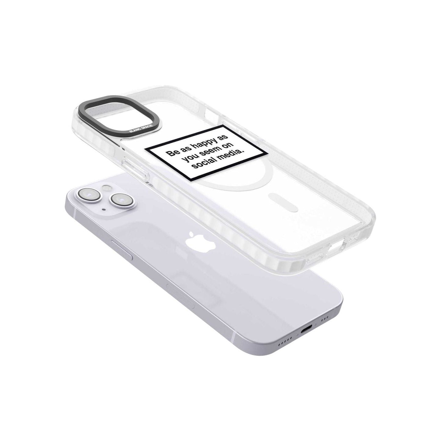 Heureux sur les réseaux sociaux