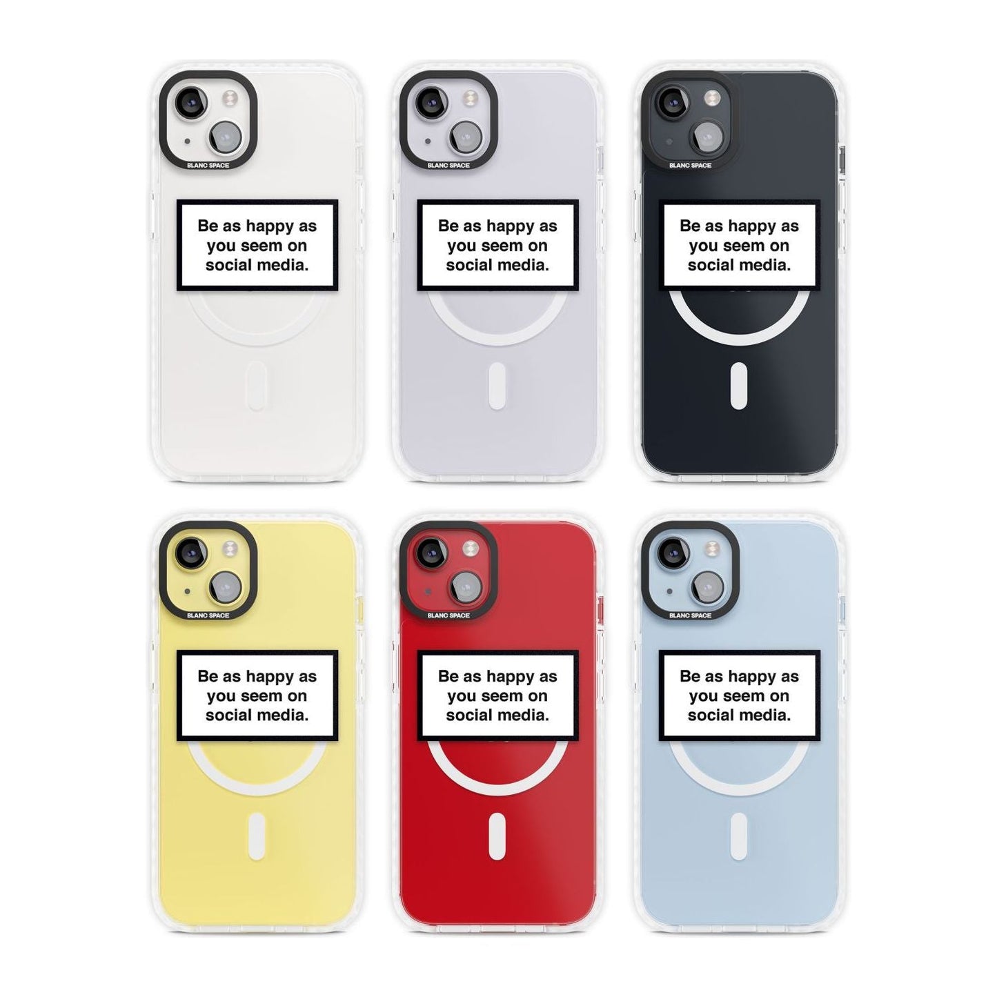 Heureux sur les réseaux sociaux