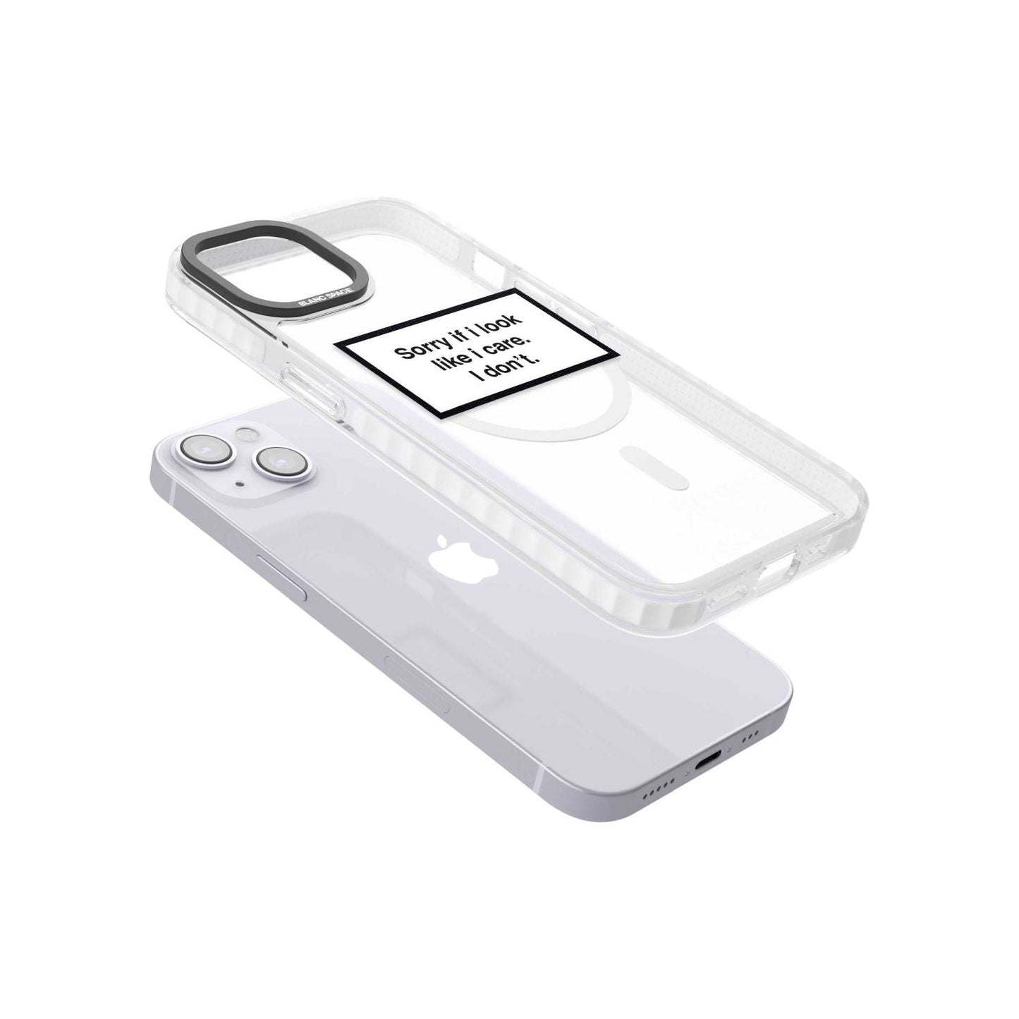 Excusez-moi si j'ai l'air de m'en soucier.