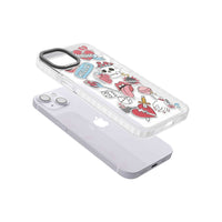 Autocollants Crâne et Fleurs