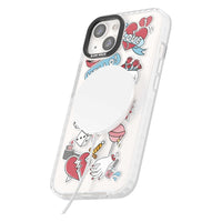 Autocollants Crâne et Fleurs