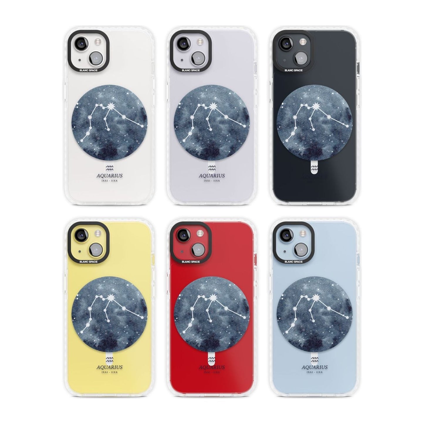 Aquarius Zodiac Blue