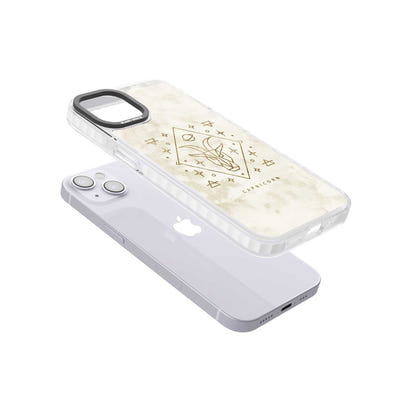 Motif du zodiaque Capricorne en or