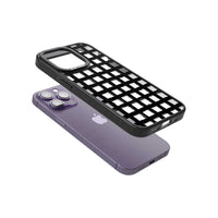 Messy Black Grid Clear