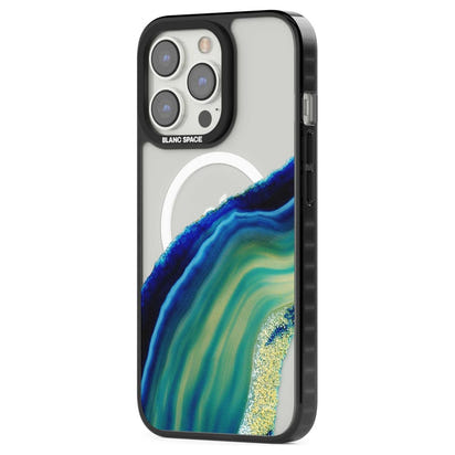 Grüne und blaue Smaragd-Geode