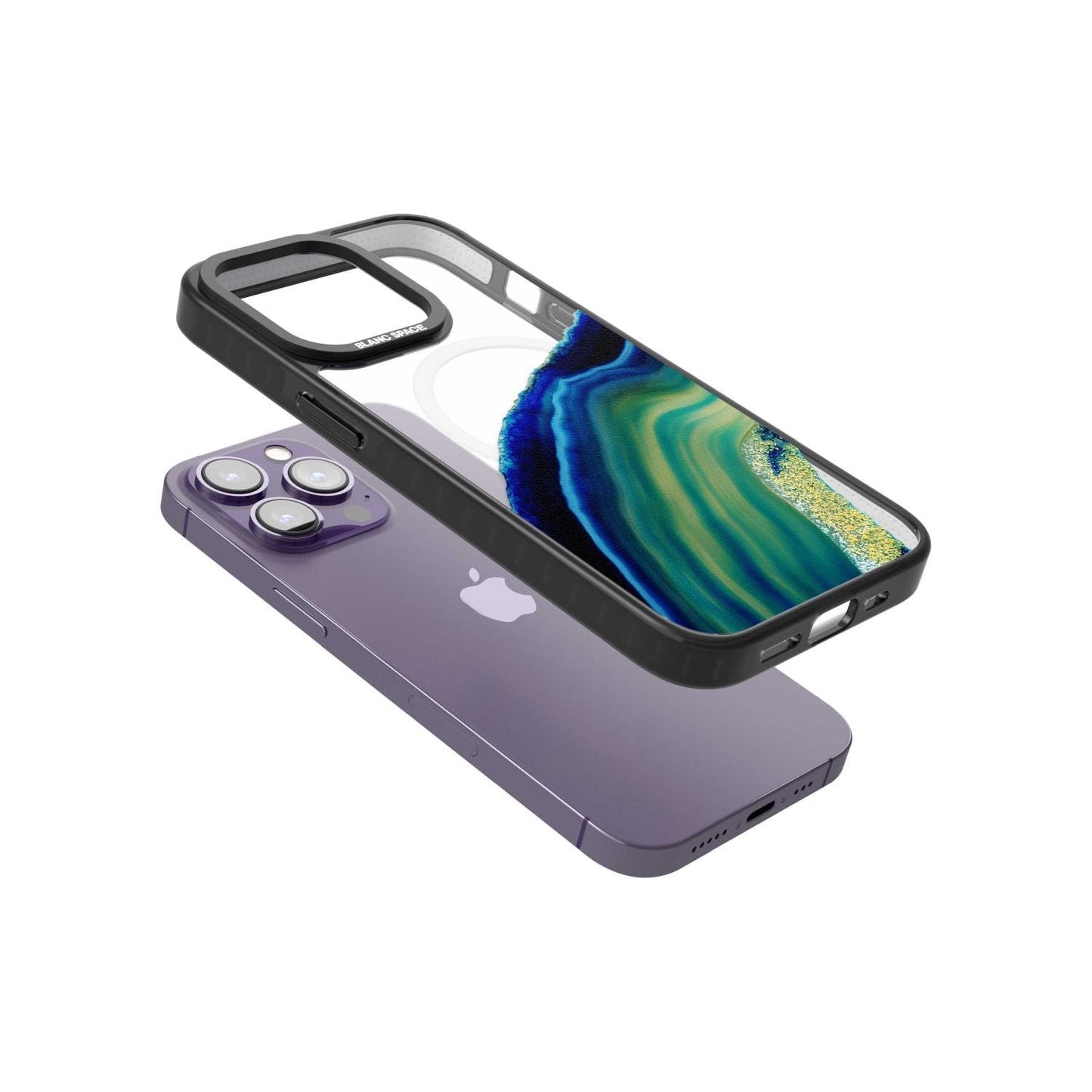 Grüne und blaue Smaragd-Geode