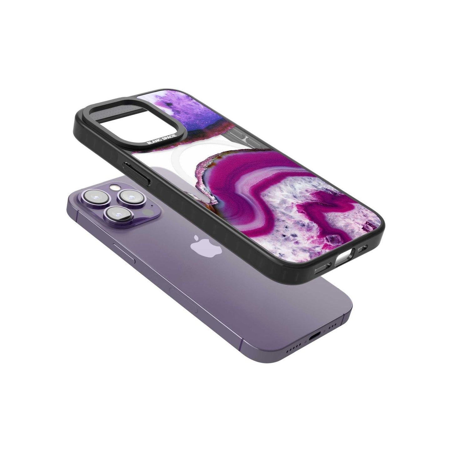 Tranche de cristal d'améthyste