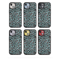 Leopardenmuster in Pastellblau und Rosa