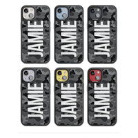 Personalised Black Camo Name Vertical