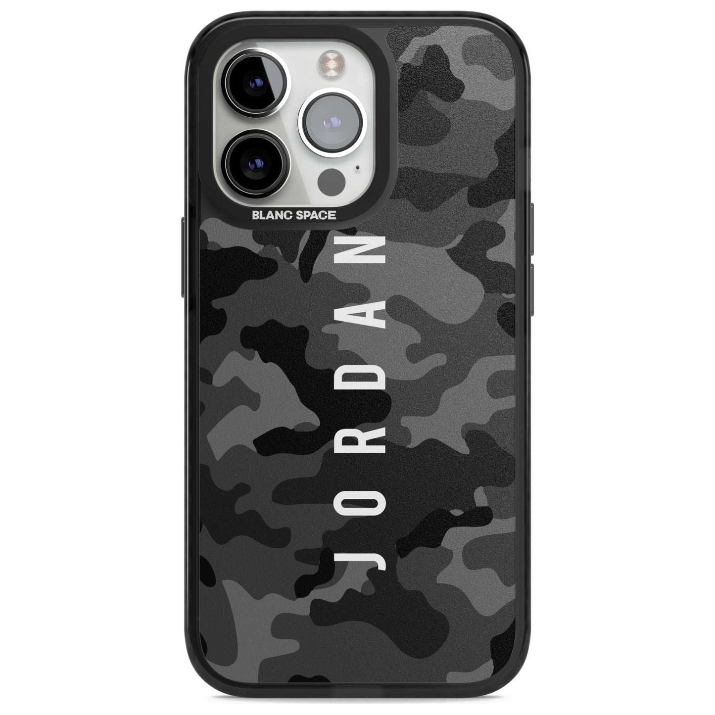 Personalised Black Camouflage Name