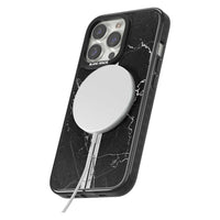 Personalised Black Marble Stripe Initials