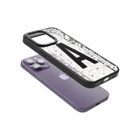 Initiale en gras personnalisée et florale