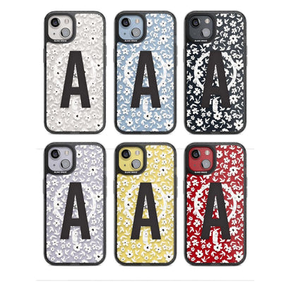 Initiale en gras personnalisée et florale