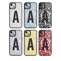 Initiale en gras personnalisée et florale