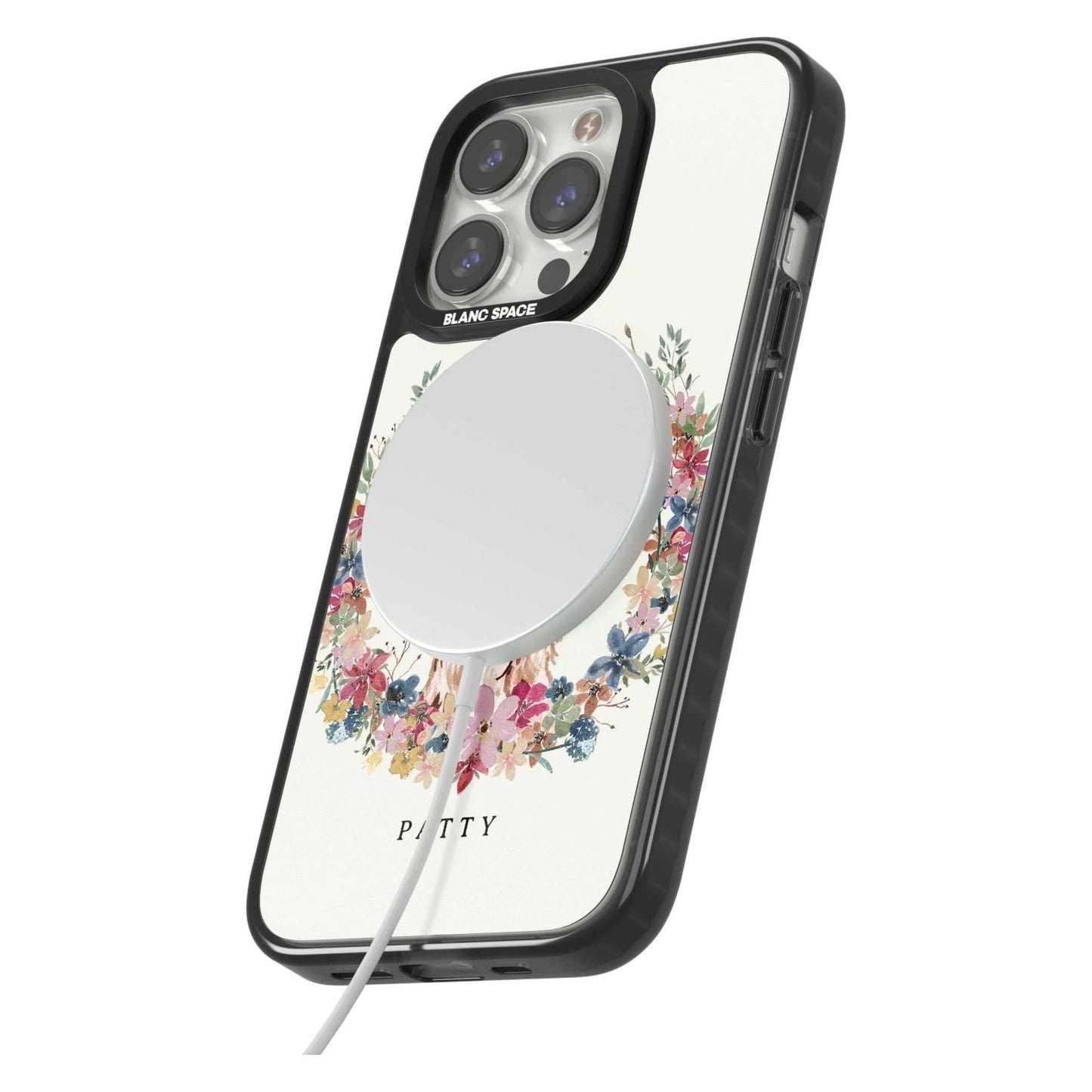 Personalised Cocker Spaniel Floral Portrait