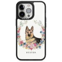 Personalised German Shepherd Floral Portrait