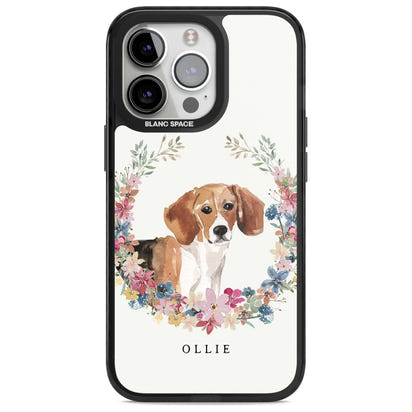 Personalised Beagle Floral Portrait