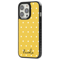 Personalised Yellow Polka Dot