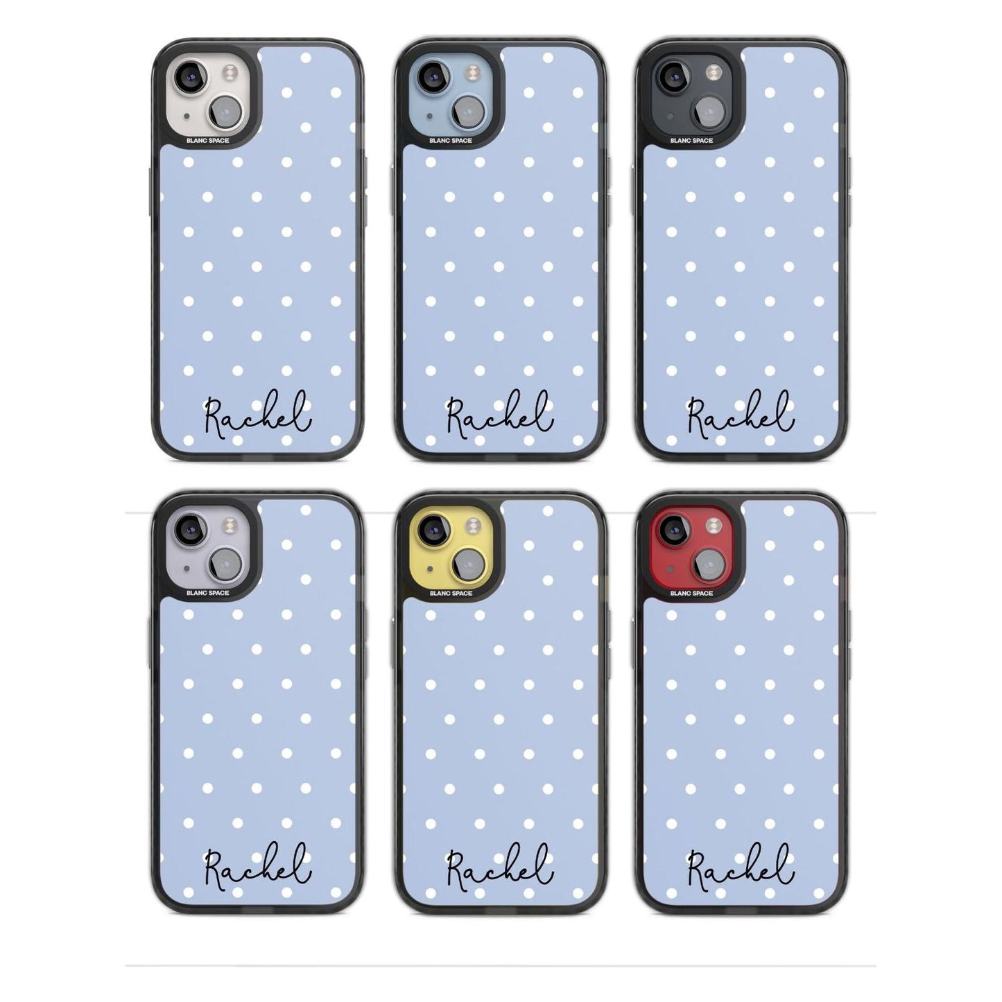 Personalised Simple Light Blue Dots